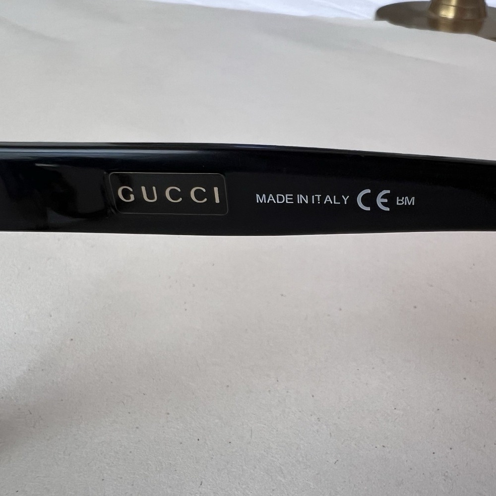 Gucci GG 1080 OHQ 150Plastic Square Oval Eyeglasses - Black Zebra - Picture 9 of 9